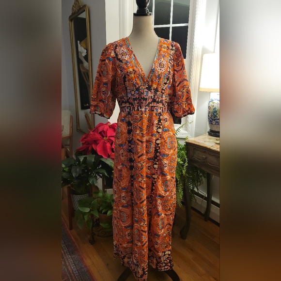 Anthropologie Maxi Dress Size 12 - Picture 2 of 10